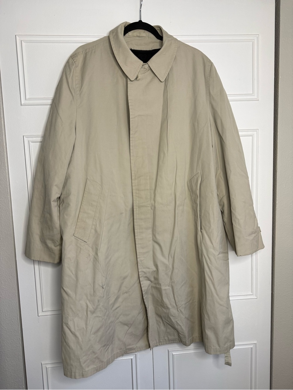 Beige Men's Classic Trench Coat